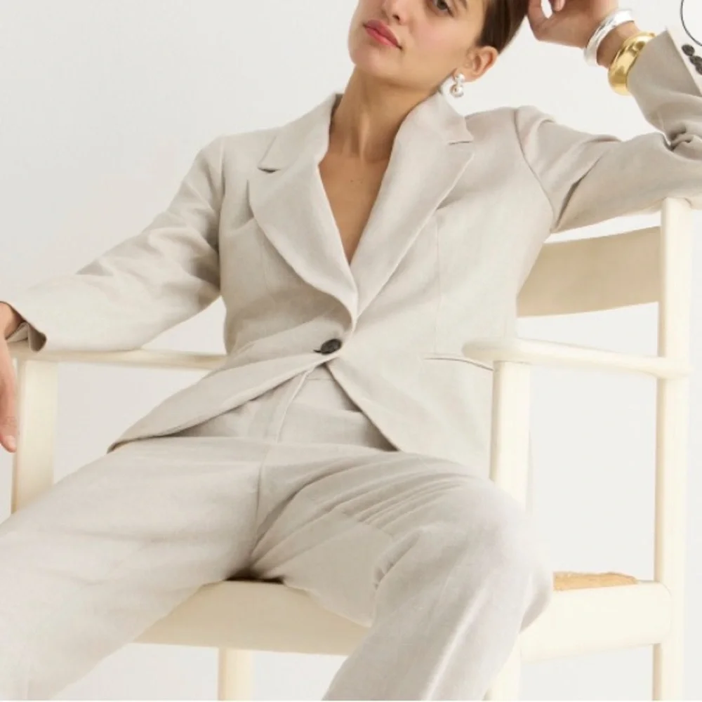 J.Crew Parke Blazer in Stretch Linen Blend